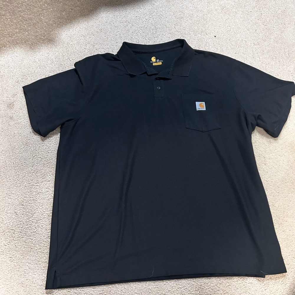Carhartt Black Polo Shirt Classic Style